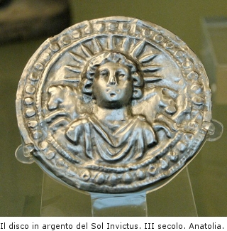 Il disco in argento del Sol Invictus. III secolo. Anatolia.