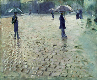 Gustave Caillebotte. Rue de Paris, jour de pluie