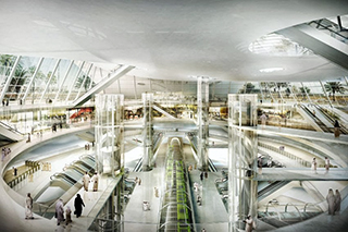 La stazione Olaya della metropolitana di Riyadh