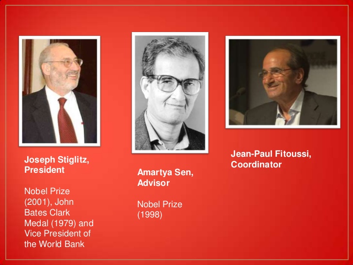 Stiglitz, Sen e Fitoussi Stiglitz, Sen e Fitoussi