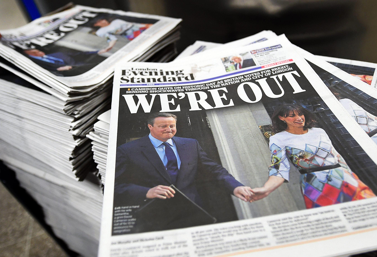 Brexit, we're out Brexit, we're out