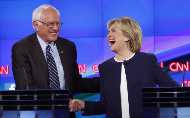 Bernie Sanders e Hillary Clinton