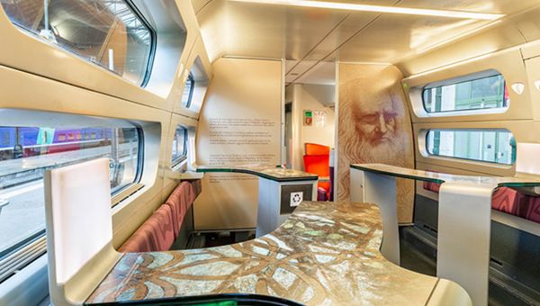 TGV "personalizzato" ogni giorno Milano-Parigi per celebrare Leonardo da Vinci