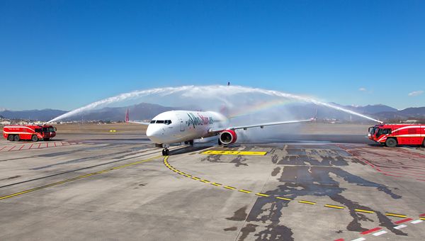 Albastar presenta il nuovo B737-800 all’Aeroporto di Milano Bergamo