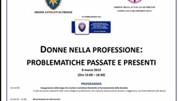 La "Festa della Donna" a Palazzo di Giustizia di Firenze