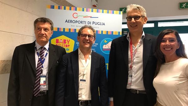 Aeroporto Bari, inaugurata l'area “Baby Pit Stop”