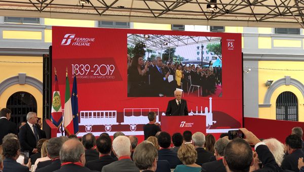 Portici, FS: un viaggio di 180 anni: il Capo dello Stato a celebrazione della prima ferrovia d'Italia