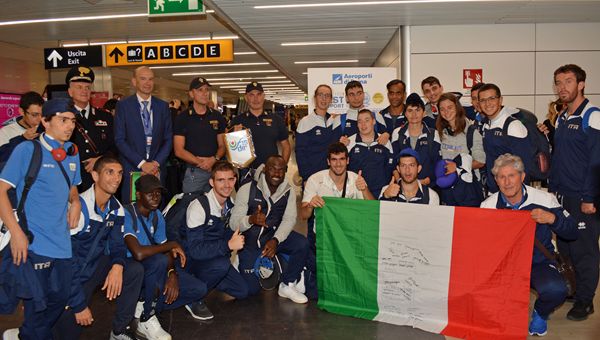 INAS GLOBAL GAMES, aeroporto Fiumicino in festa: rientro da campioni per gli azzurri
