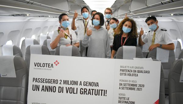 Due milioni di passeggeri per Volotea a Genova