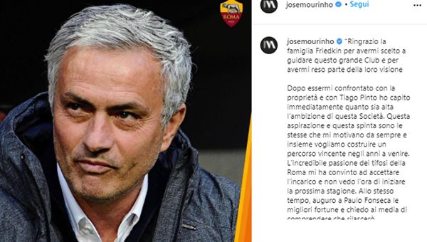 La Roma vola in Borsa dopo la nomina di José Mourinho a nuovo allenatore