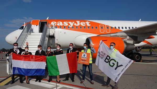easyJet ha inaugurato voli da Bergamo per Amsterdam e Parigi