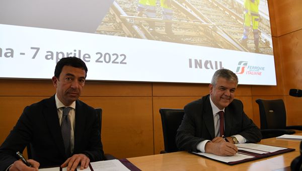 Salute e sicurezza sul lavoro, sottoscritto protocollo Inail-Gruppo FS