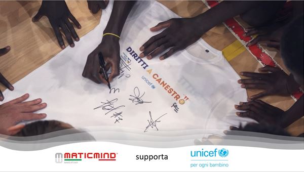 Maticmind aderisce al progetto "Diritti a Canestro" di Unicef Italia