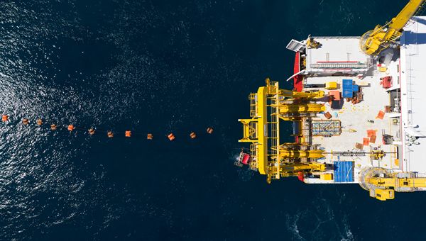 Terna completa posa primo cavo sottomarino ramo ovest Tyrrhenian Link