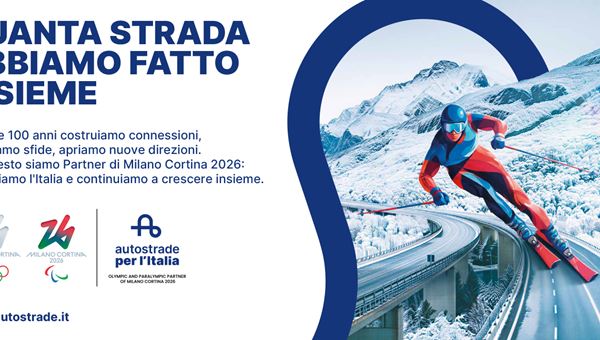 Milano Cortina 2026, Aspi: al via la campagna "Quanta strada abbiamo fatto insieme"