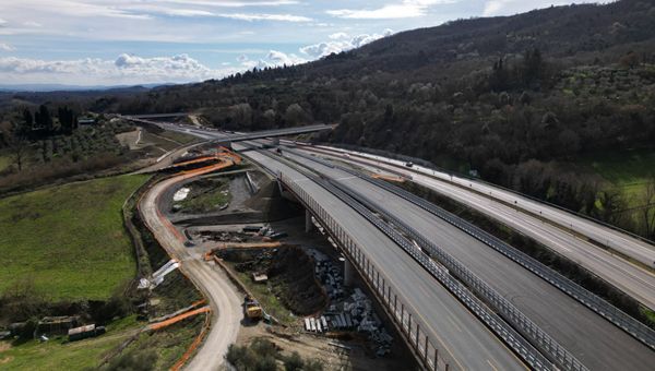A1, ampliamento tra Incisa e Firenze Sud: apre al traffico nuovo viadotto Ribuio