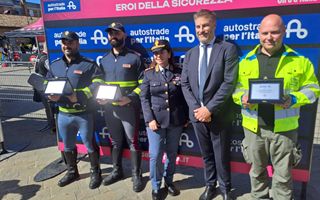 "Eroi della Sicurezza": Autostrade per l'Italia e Polizia di Stato di nuovo insieme al Giro d'Italia