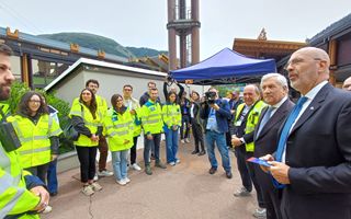 Autostrade per l'Italia, Tajani in visita al Monte Bianco incontra gli studenti del Master
