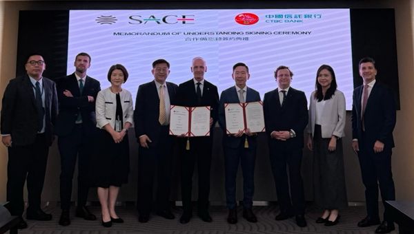 Italia-Far East: SACE e CTBC Bank insieme per nuove opportunità business