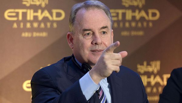 Etihad, Hogan: "Nonostante contesto difficile, passeggeri in salita nel 2016"