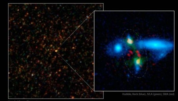 Grande scoperta nello spazio: osservata la nascita di una maxi galassia