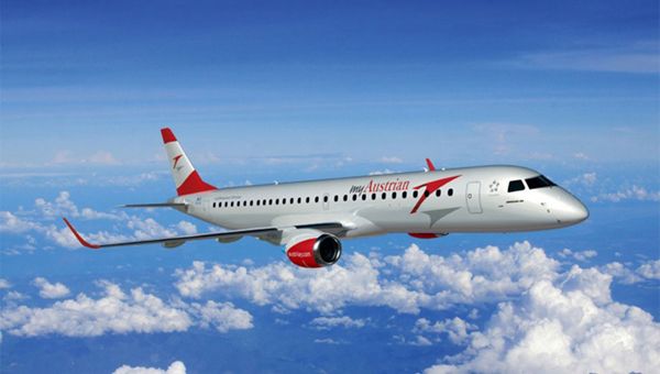 In flotta Austrian Airlines il 13° jet Embraer
