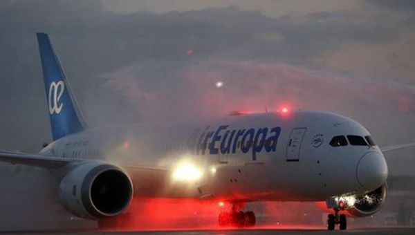 Il primo Boeing 787-900 di Air Europa arrivato a Madrid dal South Caroline