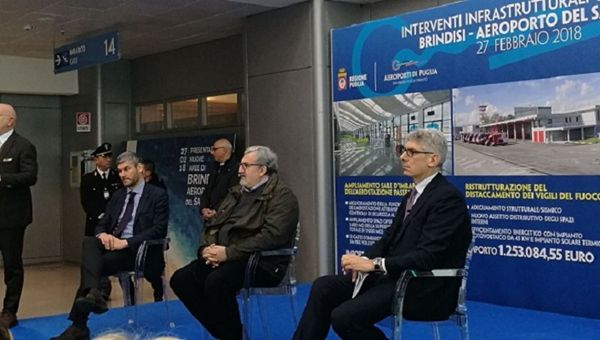 Aeroporto di Brindisi, presentate nuove sale imbarco e aree operative