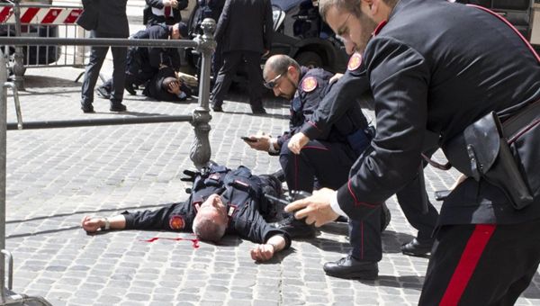 Attentato Palazzo Chigi, moderato ottimismo per il carabiniere Giangrande