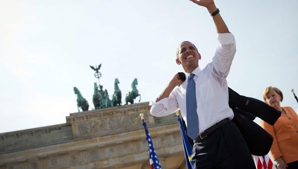 Berlino accoglie Obama a braccia aperte